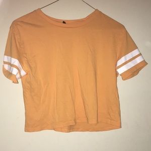 cropped mustard short sleeve